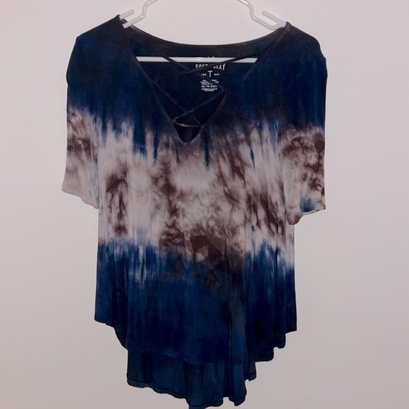 American Eagle Soft and Sexy Ombré Tie Dye Shirt - Picture 1 of 4